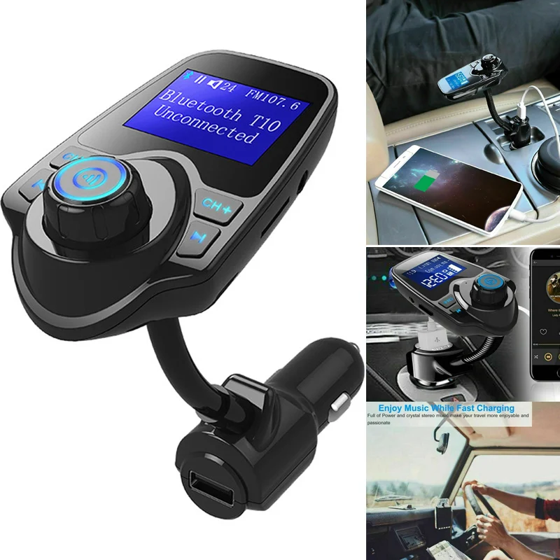 Горячий автомобильный комплект беспроводной Bluetooth FM USB передатчик зарядное устройство MP3-плеер Радио адаптер X66