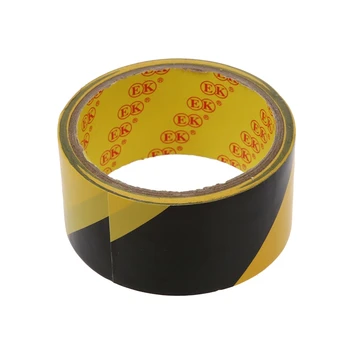 

32.8Ft 10 Meters Black Yellow Floor Adhesive Safety Caution Tape