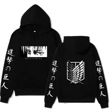 2020 anime hoodie ataque na camisola titan hoodied manga longa streetwear harajuku masculino/feminino unissex esporte com capuz topos