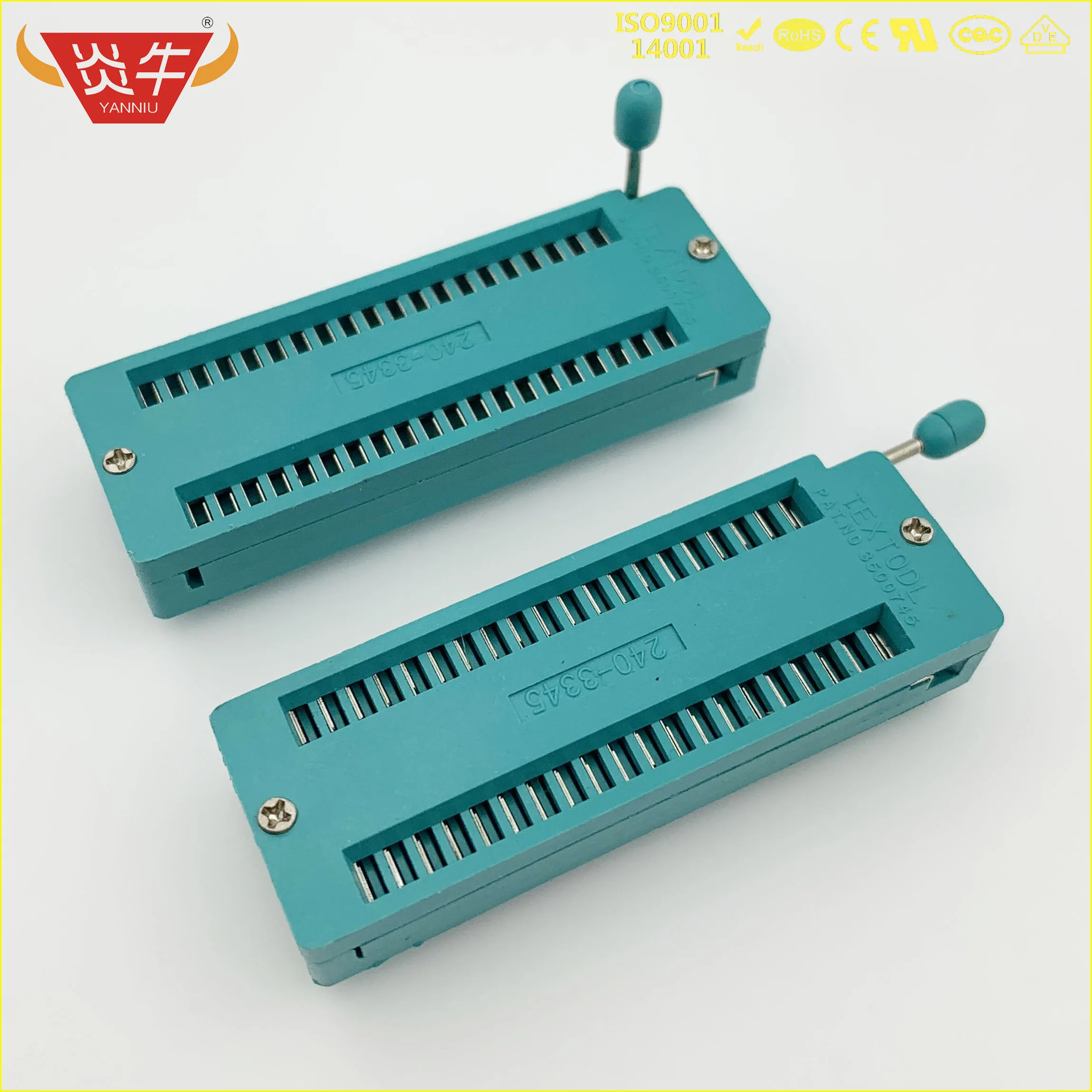

10PCS wide body DIP40 ZIF ZIP IC Test SOCKET 40P DIP CHIP TEST Adaptor 40 PIN dip-40 40PIN 2.54MM PITCH CONNECTOR FOR PCB