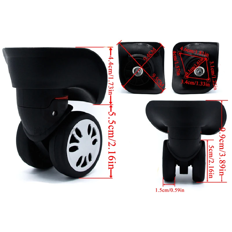 Сменное колесо для чемодана A08 багажное колесо багажные колеса Универсальные ролики колёсные аксессуары сумки Кастер - Габаритные размеры: small