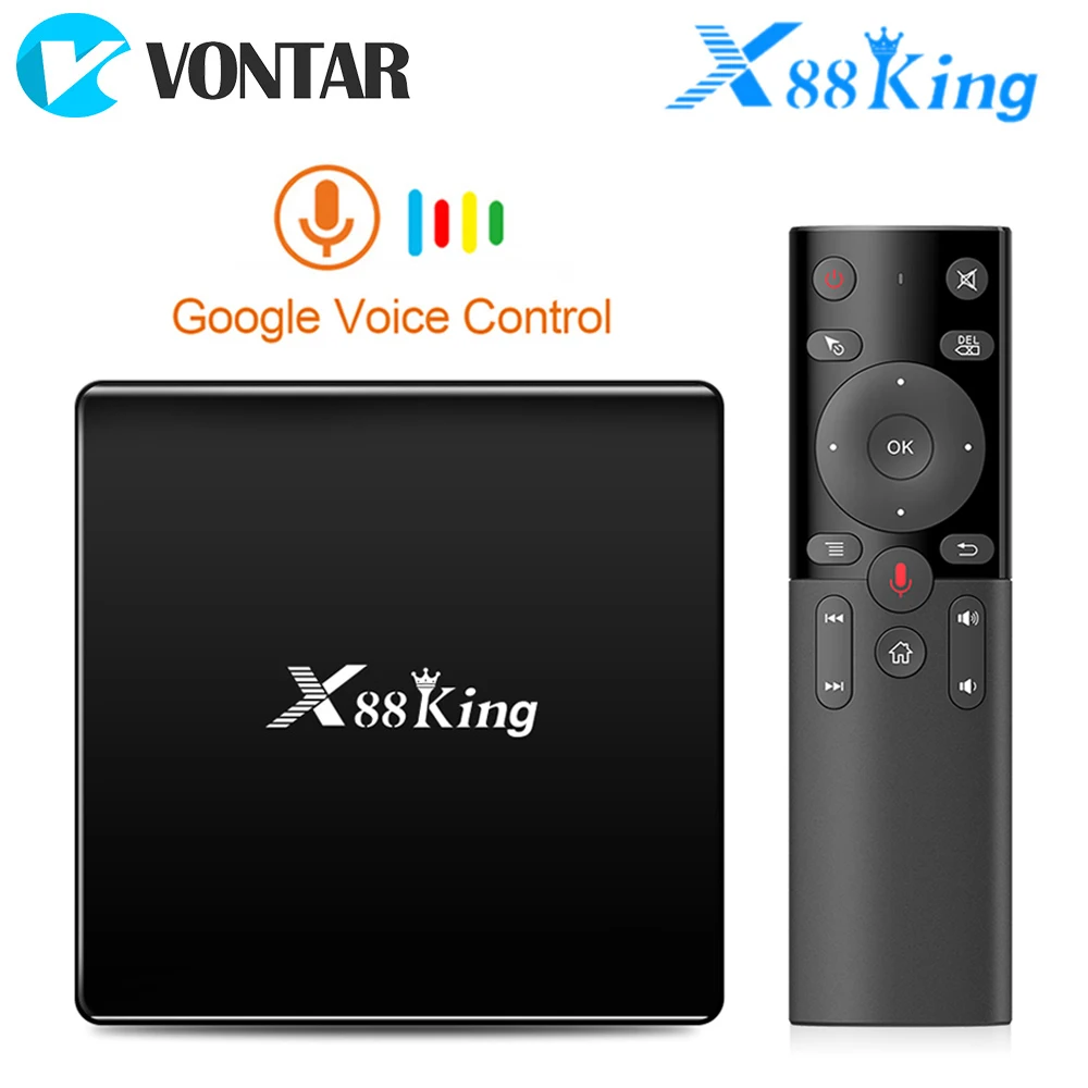 X88 King 4GB 128G Amlogic S922X TV Box Android 9.0 Dual Wifi BT5.0 1000M 4K Google Play Store Netfl