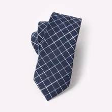 6.5cm xadrez listrado dos homens laços casamento banquete de negócios festa casual moda gravata masculina magro laços de algodão acessórios camisa