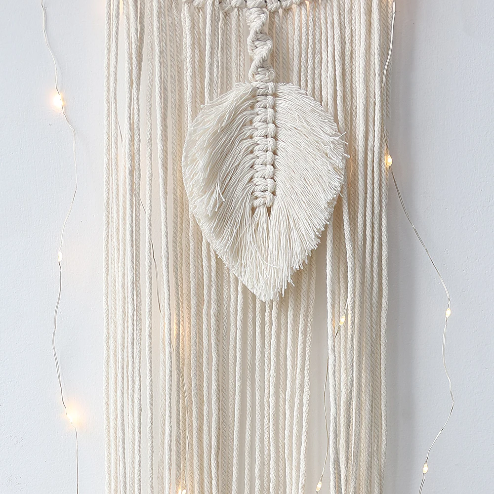 Boho Mond & Sun Dream Catcher Wohnkultur Handarbeit Gewebt Zimmer Dekoration für Kinder Zimmer Home Hochzeit Ornament Handwerk Geschenk – Detail 11