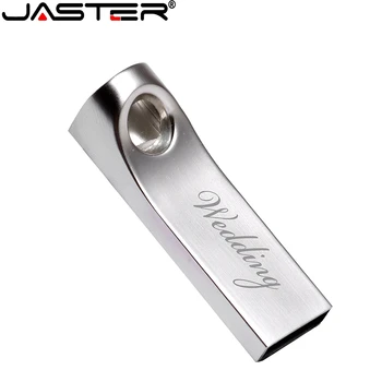 

JASTER USB 2.0 Pendrive High Speed Stick Metal USB Flash Drive Flash 4GB 16GB 32GB 64GB Real Capacity Pen Drive Customized LOGO