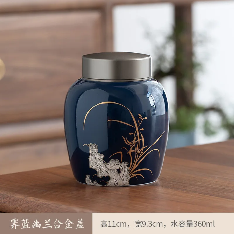 Funeral Cremation Urns for A Small of Pet Ashes and Memorial Hand-Painted Ceramics Sealed jar Burial Urns at Home cremation urn