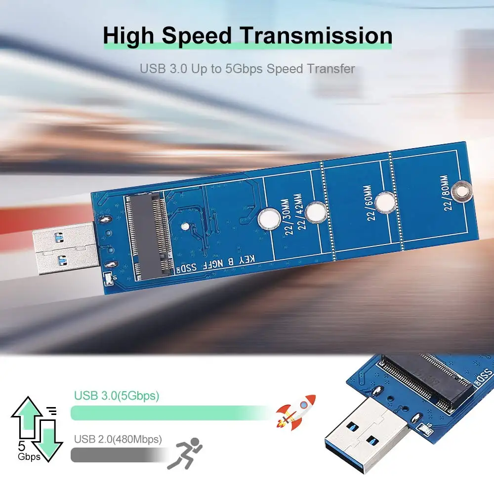 Onvian M.2 NGFF SSD к USB 3,0 адаптер M.2 B Key SATA конвертер SSD портативный внешний жесткий диск поддержка 2230 2242 2260 2280