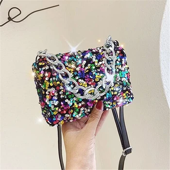 

Fashion Women Sequins Small Bag Ladies Exquisite Hand Bags Shoulder Crossbody Bags for Women 2020 Trend Purses and Handbags