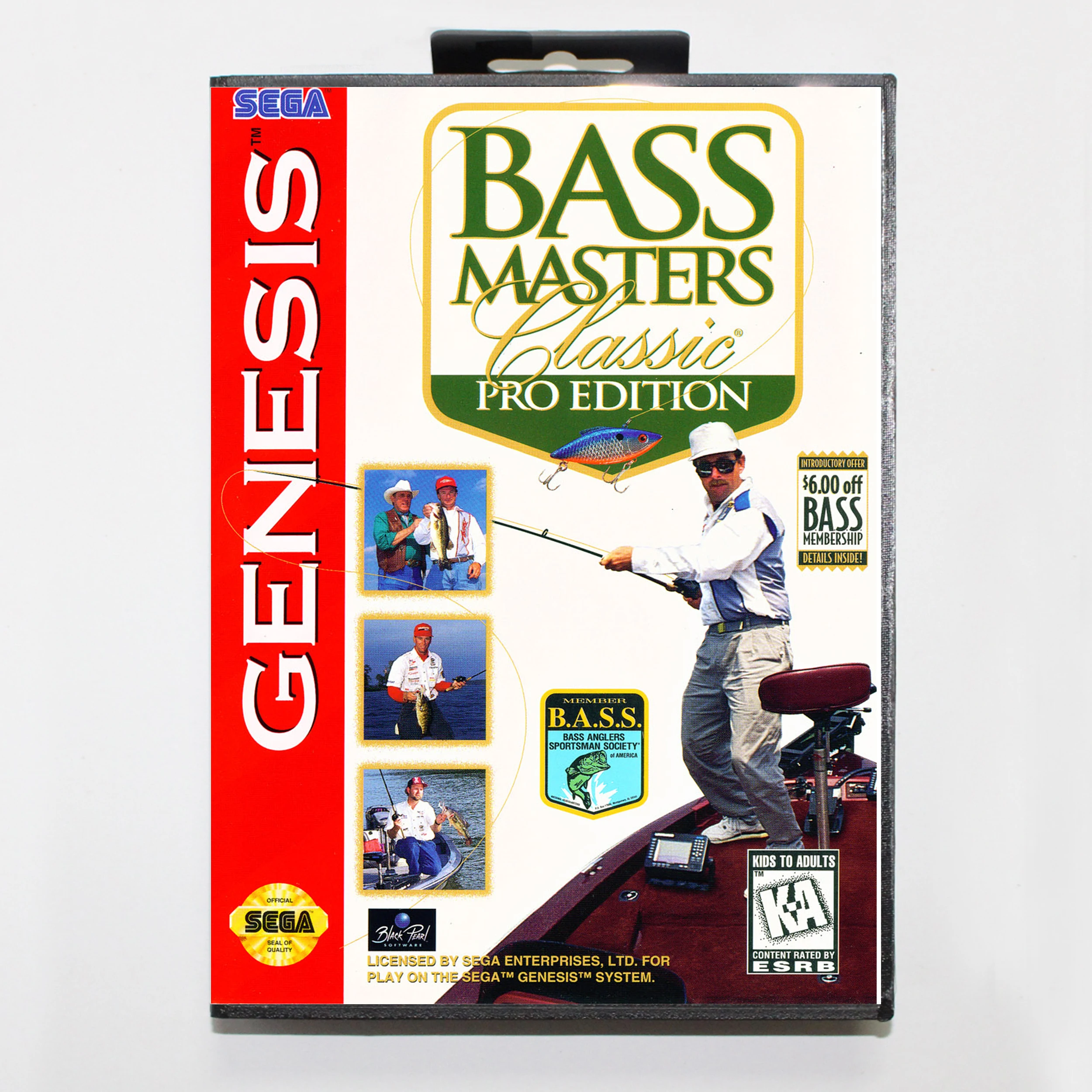 Bass Masters Classic Pro Edition с розничной коробкой 16 бит MD игровая карта для sega Mega Drive/Genesis