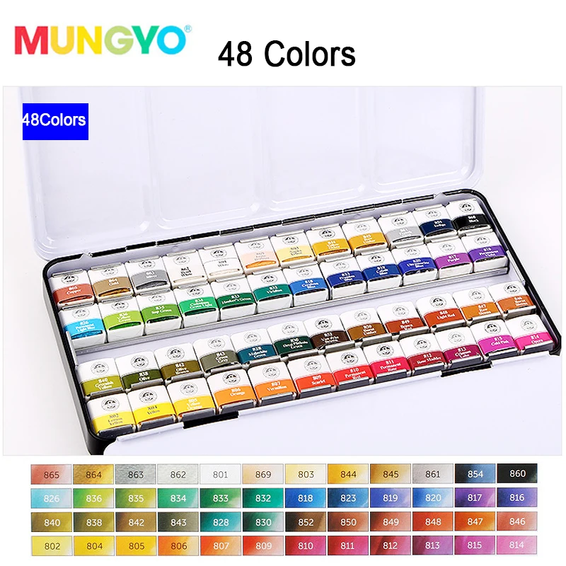 Gift Sets MUNGYO Professional Watercolor Paints MWPH Series 12/24/Pigment  Pan Type Iron Packing Art Drawing Paint From Sophine14, $37.41