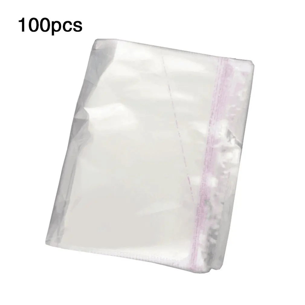 100 шт прозрачные пластиковые пакеты самоклеющиеся уплотнения ювелирных изделий Opp упаковка мешок прозрачный пластиковый мешок ювелирных изделий - Цвет: 15x20
