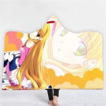 

Japan Animation Hooded Blanket Cartoon TV Anime Fleece Blanket For Kids Wearable Blanket 3D Print Home Room Nap Throw Blanket