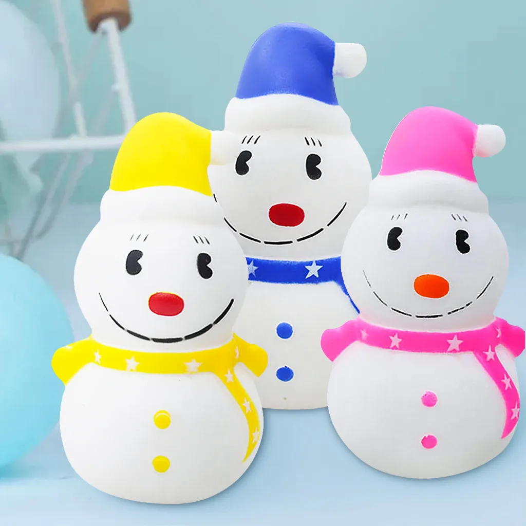 Медленно поднимающийся сжимающий стресс игрушки медленный отскок Снеговик