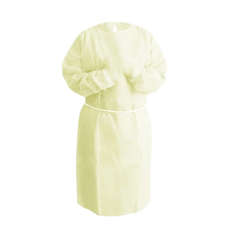

10 Pcs Isolation Gowns, Waterproof Disposable Protection Gown Home Outdoor Protective Isolation Clothing
