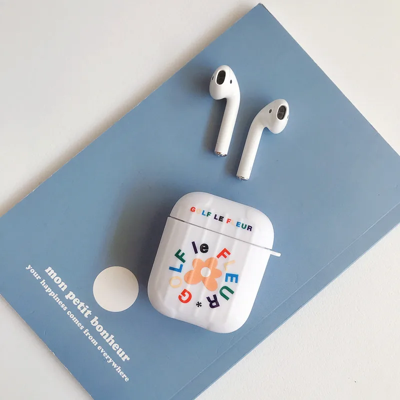 Cute Suitcase Skin Sun Flower Bag Case For AirPods 1 2 Bluetooth Wireless Earphone Case For AirPods 2 1 Cover Charging Box Case (3)