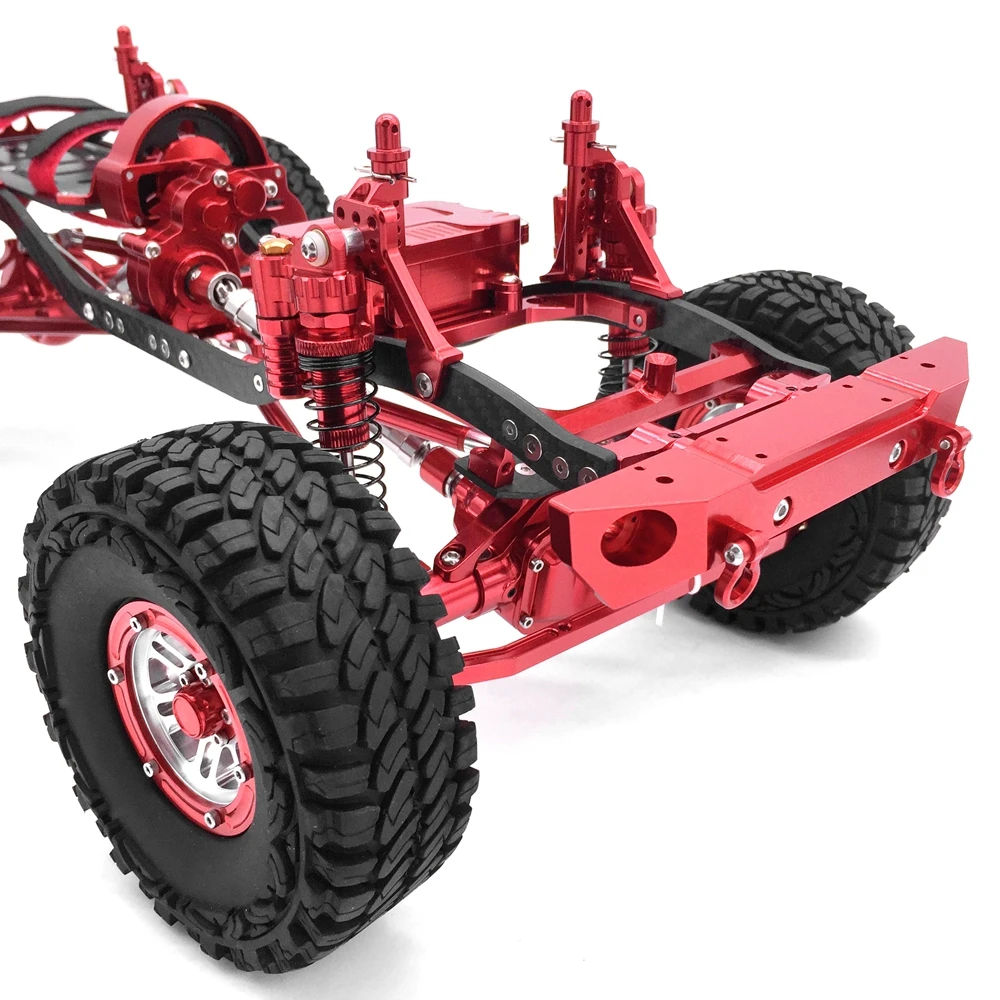 JKMXRC 1/10 ROCK CRAWLER RC автомобиль сплав и карбоновая рама осевой SCX10 шасси 313 мм Колесная