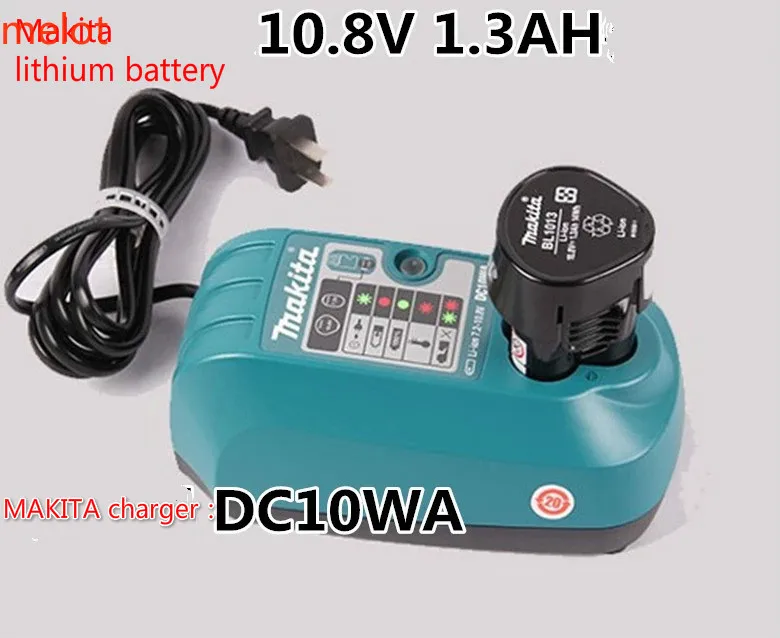 

Makita 10.8V MAKITA lithium battery charger, DC10WA10.8V lithium battery, BL1013 (battery and charger set)