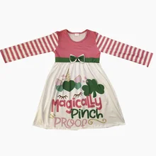 Детская одежда для малышей; платье для девочек на День Святого Патрика