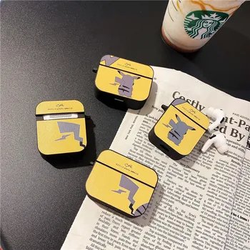 

Back View Pikachu Soft Silicone Protection Earphone Cases For Apple Airpods 1 2 Pro Shockproof Headphone Cover Accessories case