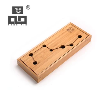 

TANGPIN bamboo tea trays rectangle tea table chinese tea accessories