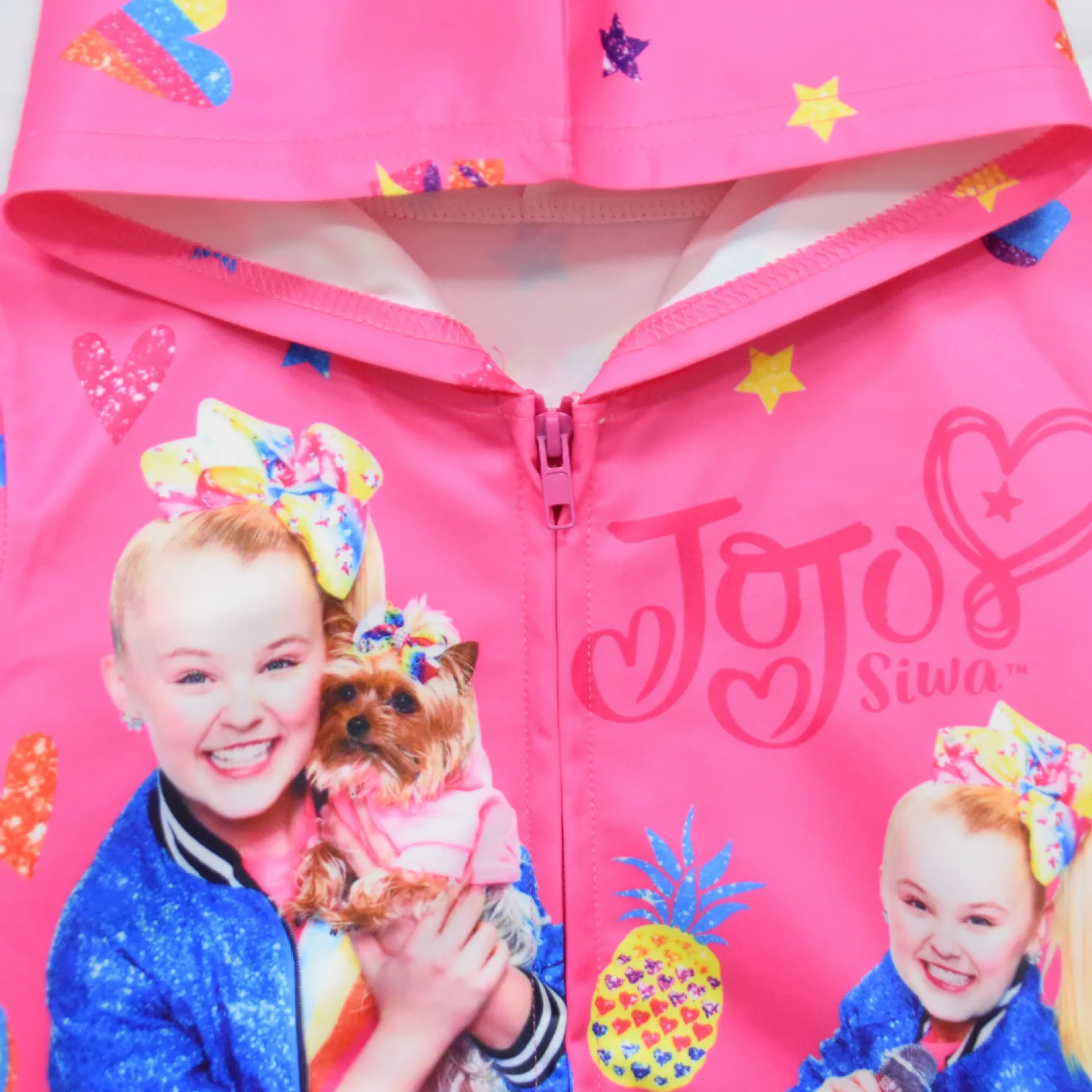 JOJO Siwa/модное пальто для девочек; Осенняя Милая Тонкая куртка с капюшоном и принтом с героями мультфильмов; детская верхняя одежда для костюмированной вечеринки для маленьких девочек; Повседневные Вечерние подарки