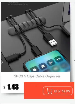 2 шт., 5 зажимов, органайзер для кабеля-кабеля, силиконовый usb-кабель, устройство для сматывания кабеля, настольный аккуратный, для управления, 7 зажимов, держатель кабеля для мыши, провода для наушников
