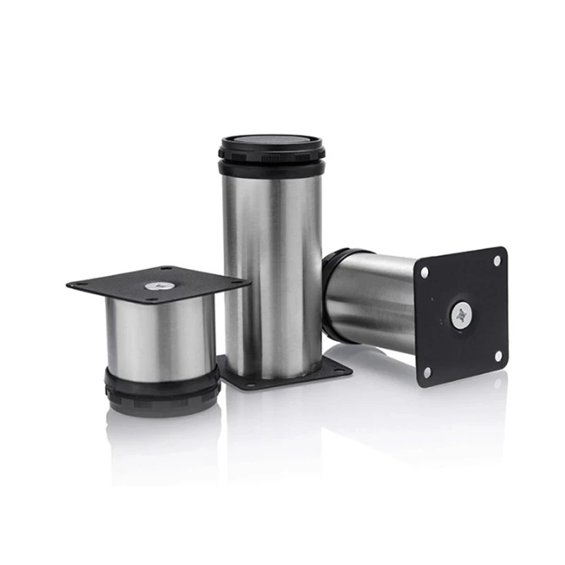 5-35cm adjustable stainless steel furniture Feet， Black Replacement Metal Feet，for Couch Cabinets TV Stands Cabinet Sofa Feets