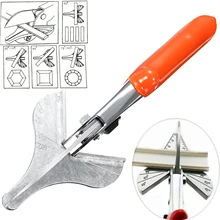 Ciseaux d'angle multifonctions, coupe fente de fil avec 5 lames de rechange et une clé, 45 degrés 90 degrés 