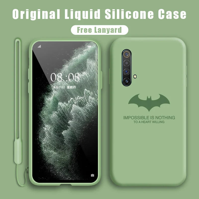 Мягкий Оригинальный чехол из жидкого силикона для OPPO Reno 2 2F 3 Ace Realme XT X50 5 5S X2 Pro