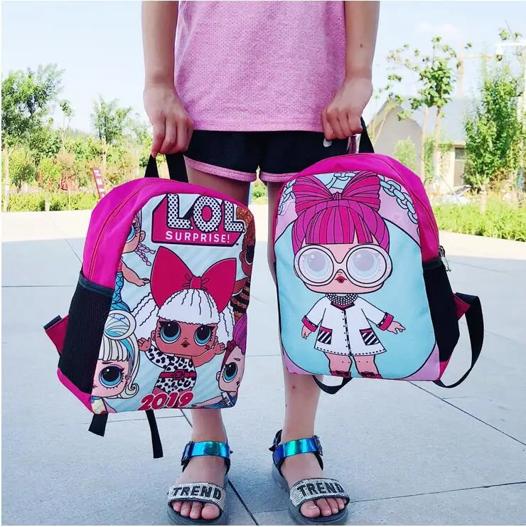 

Hot LOL Surprise Doll Children Sequins Tide Sequins Backpack Kaeaii LOL Small Fresh Cute Bag for Children Birthday Gift Toys
