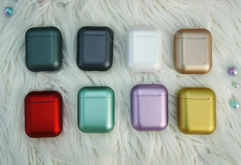 Роскошные Металлические Inpods 12 Bluetooth 5,0 Беспроводные наушники с микрофоном басовые наушники для смартфона