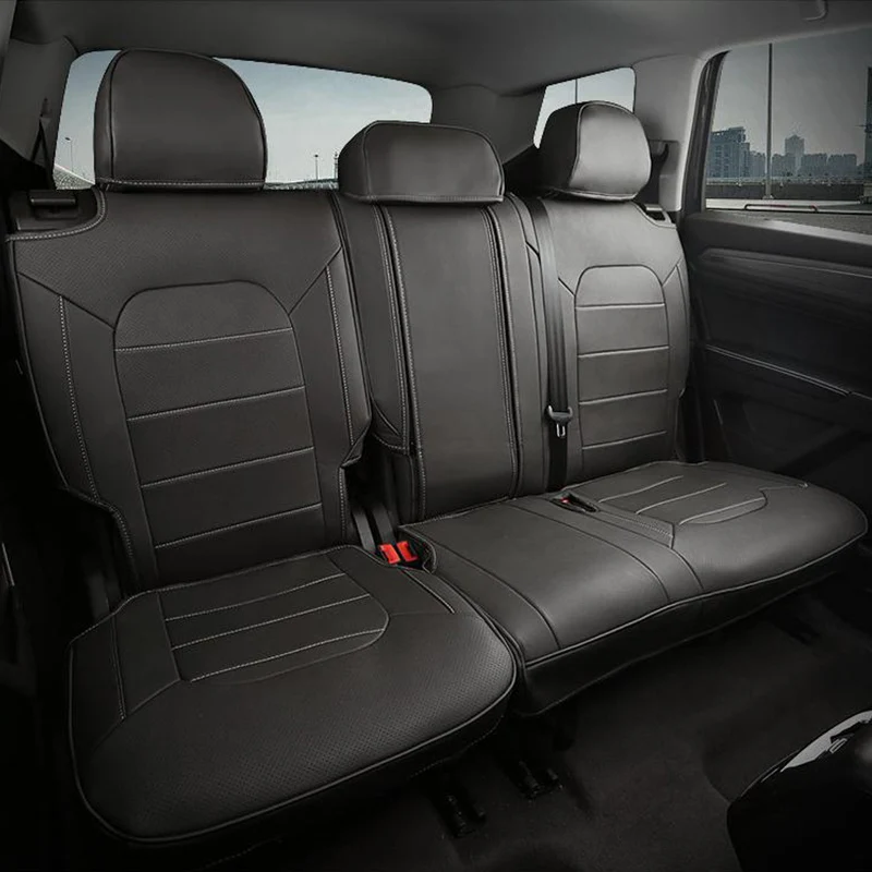Carманго для Volkswagen VW Atlas- автомобильный чехол для сиденья, Передняя Задняя льняная подушка, дышащий защитный коврик, автомобильные аксессуары