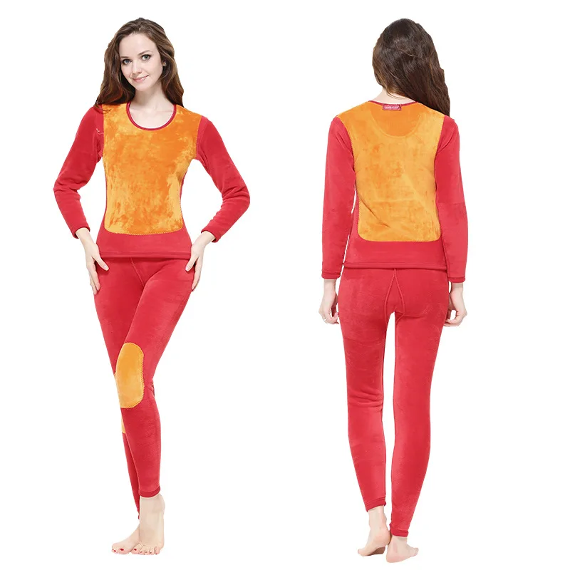 

WinterUnderwear Gold Armour Warm Underwear Plush Thickened Men And Women Cold Proof Suit