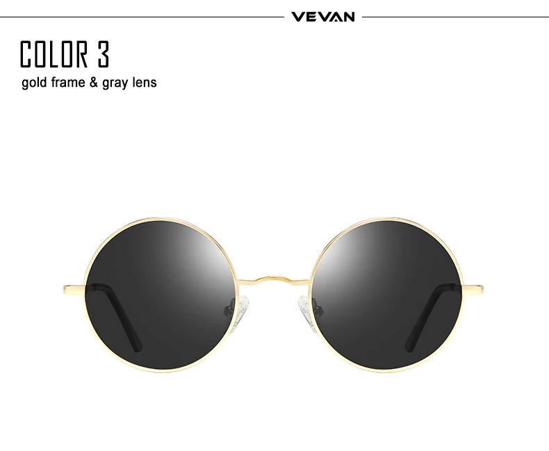 VEVAN, круглые солнцезащитные очки, мужские, поляризационные, UV400, женские, солнцезащитные очки, Ретро стиль, сплав, для девушек, мужские солнцезащитные очки, для вождения, oculos de sol, с коробкой