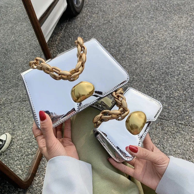 2021 Fashion New Design Korean Patent Leather Square Bag Foreign Shoulder Portable Messenger | Багаж и сумки