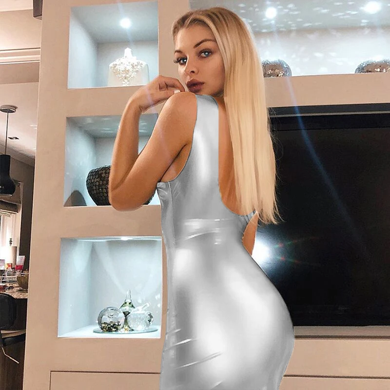 2020 модное сексуальное однотонное весеннее платье на подтяжках облегающее
