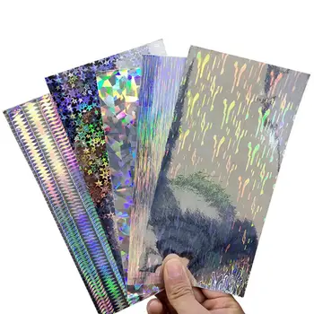 

10Pcs Geometry Pattern Holographic Adhesive Tape Film Flash Fishing Lure Sticker