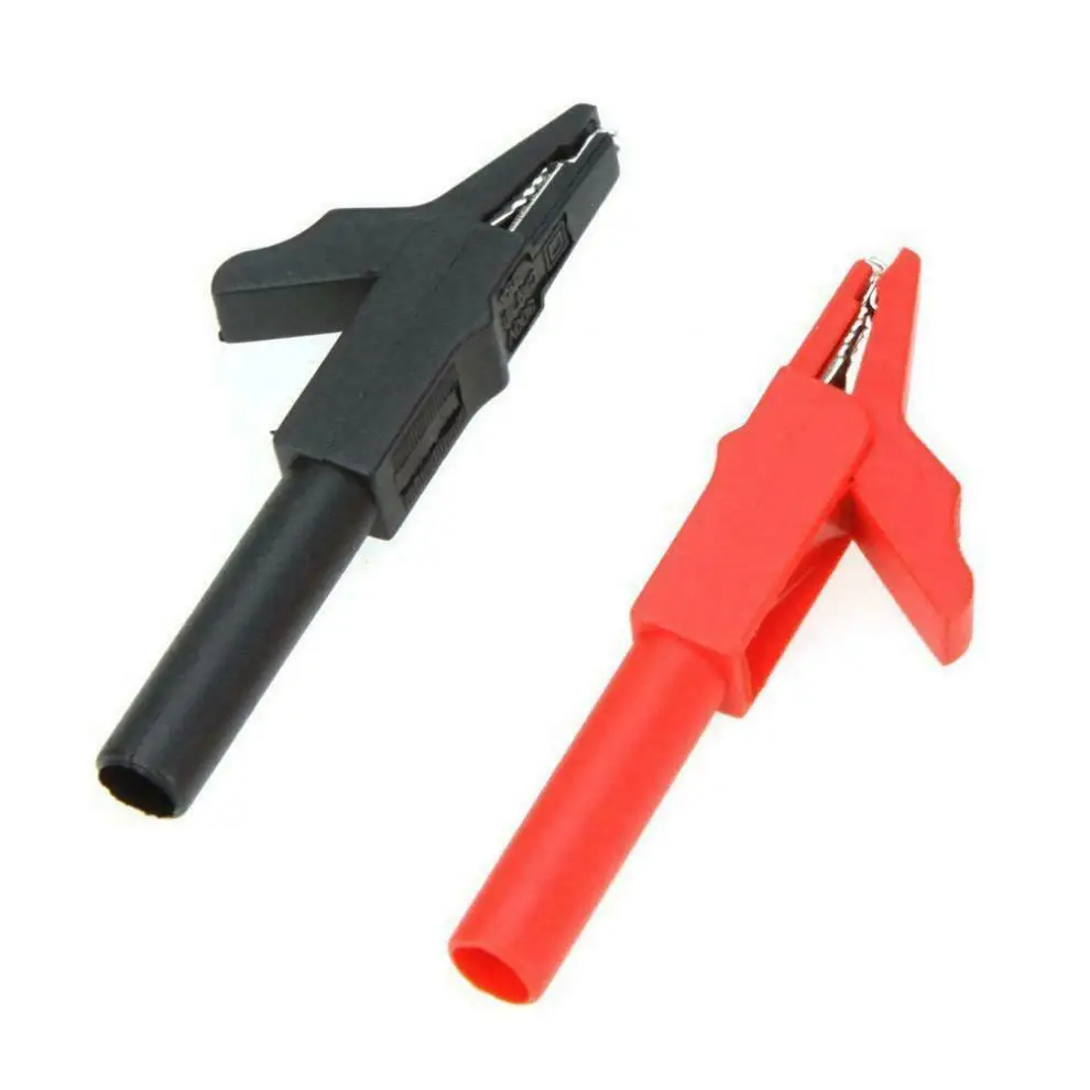 2X Morsetto A Coccodrillo Per Test Coccodrillo Per Sonda Tester Multimetro Fluke