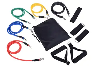 

11Pcs Resistance Bands Set Expander Yoga Exercise Fitness Rubber Tubes Band Stretch Training Home Gyms Workout Elastic Pull Rope