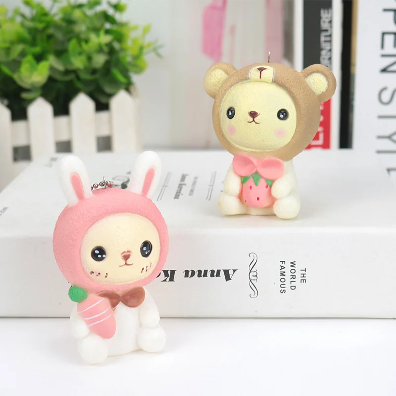 INS Super Fire Rabbit Baby кукла-брелок для ключей подвеска уродливая мужская Милая креативная школьная сумка для девочек висячие украшения