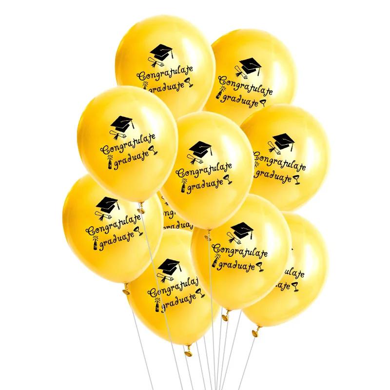 1-15pcs Graduation Balloons Gold Silver Black Latex Balloon Confetti Ballons 2022 Congratulation Grad Party Decoration Supplies 1-15pcs Graduation Balloons Gold Silver Black Latex Balloon Confetti Ballons 2022 Congratulation Grad Party Decoration Supplies