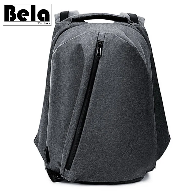 

BelaBolso Folding Design Backpack Schoolbags USB Charging Computer Backpacks Man Waterproof Travel Backpack Multifunction HMB702