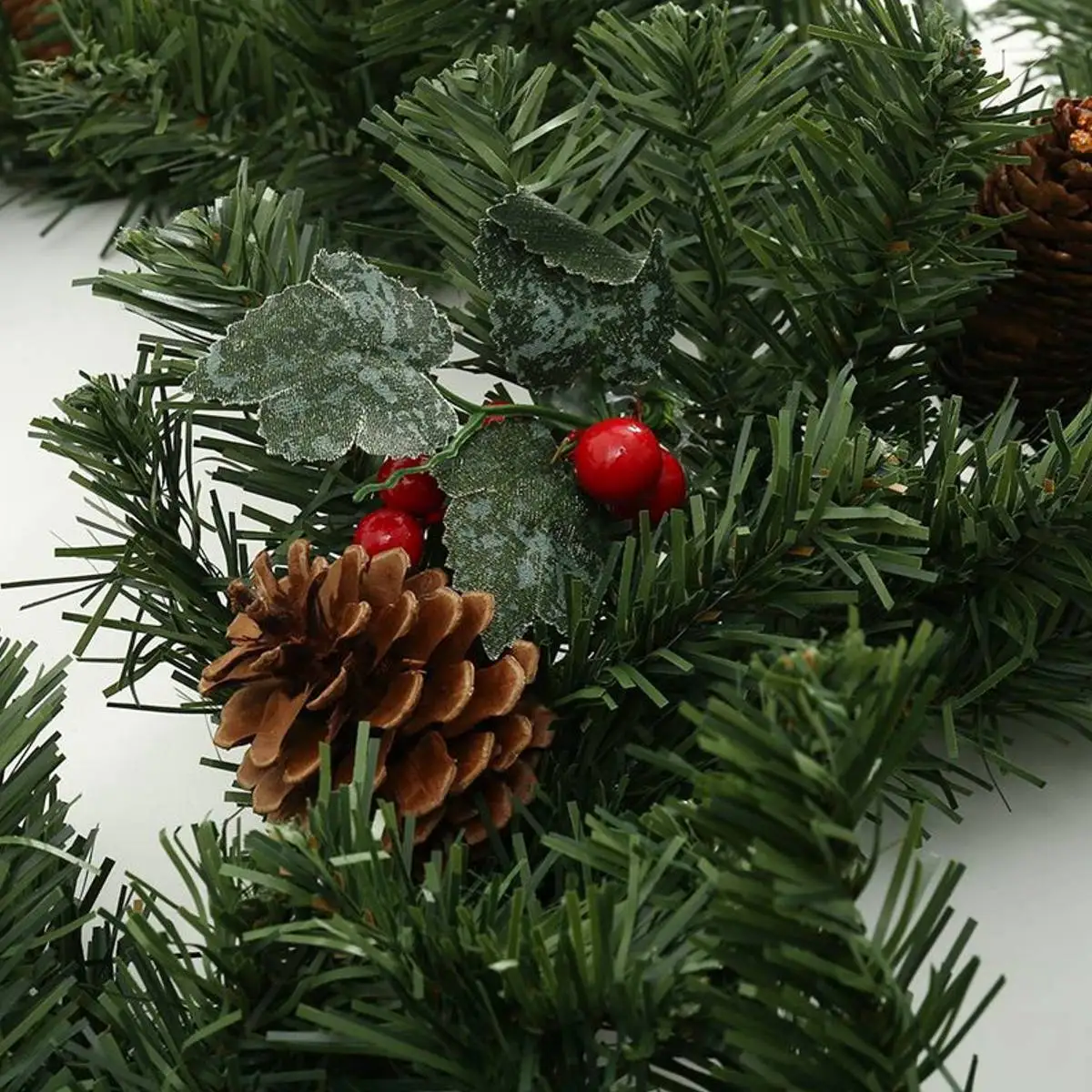 180cm Christmas Decoration Bar Tops Garland Christmas Tree Ornaments Green Tree Cane Tinsel Party Supplies Hanging Ornament