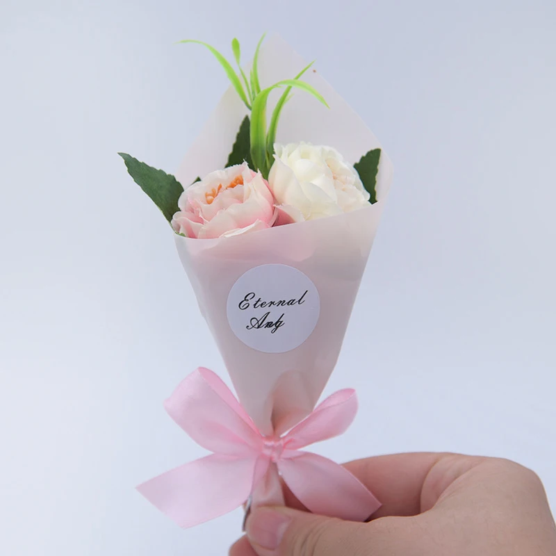 Мини-пена пион ручной работы искусственный цветок букет Искусственный цветок для свадьбы украшения Скрапбукинг Ремесло DIY ВЕНОК подарочная коробка