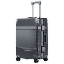2" 24" дюймов алюминиевая рама spinner Дорожный чемодан тележка для ручного багажа с колесом