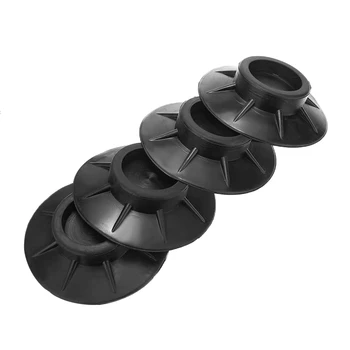 

4pcs/set Black Anti Slip Pad Washing Machine Shock Proof Pads Round Rubber Refrigerator Feet Protector Pads