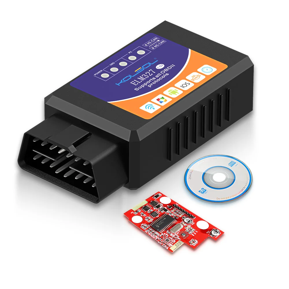 KOLSOL ELM327 V1.5 wifi OBD2 сканер с переключателем Автомобильный сканер работает на Android и iOS
