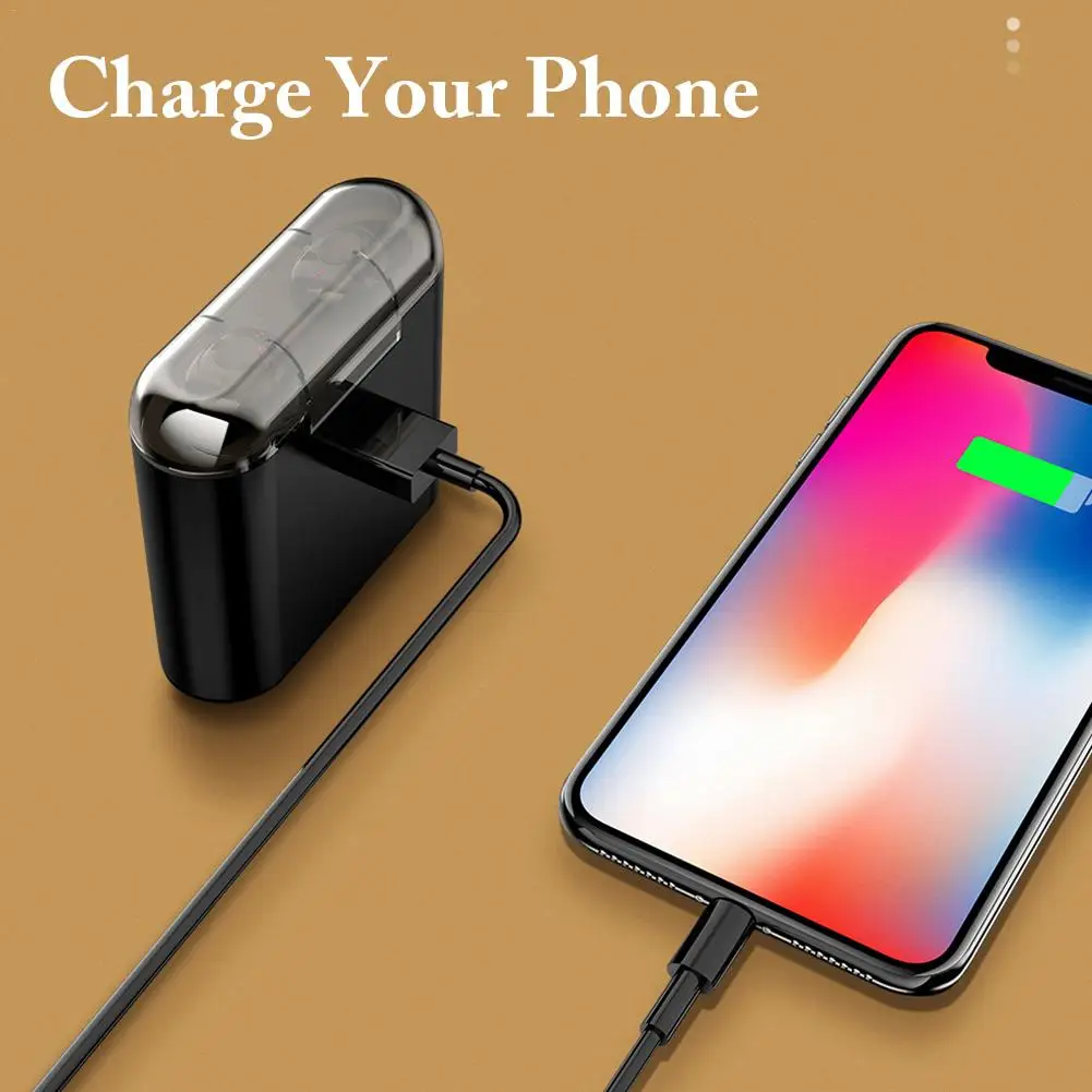 Беспроводные наушники X18 TWS Bluetooth 5 0 с зарядным футляром спортивные мини Stealth