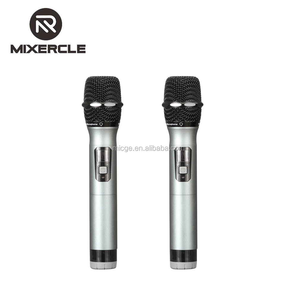 Gl-4mic, mais novo microfone sem fio de canal duplo com misturador