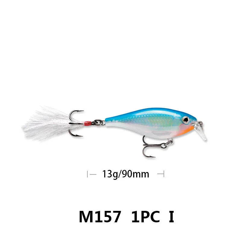 Minnow wobblers fishing gear lure trout Artificial hard bait jerkbait surface dog walking 90mm 13g for bass pike perch - Цвет: I